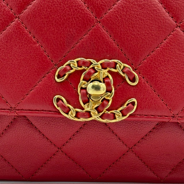 Chanel Chain Infinity Top Handle Flap Bag
