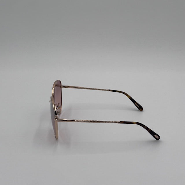 Chopard Gold Round Metal Sunglasses