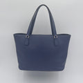 Gucci Blue Pebbled Leather Interlocking G Tote Bag