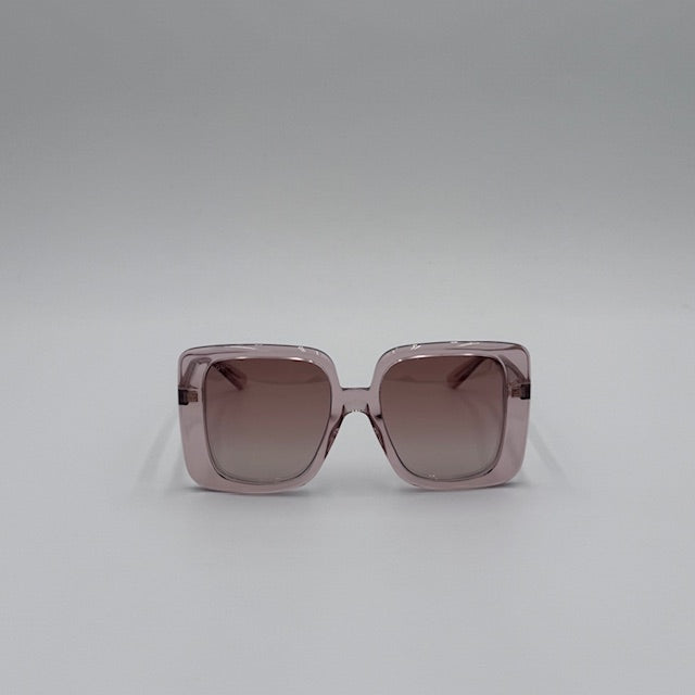 Gucci Pink Oversized Square Sunglasses