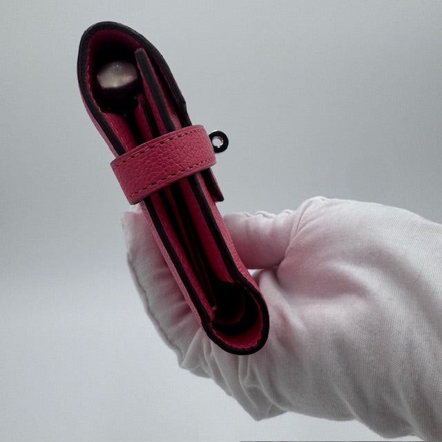 Hermès Kelly Short Wallet Rose Lipstick Epsom Leather Palladium Hardware