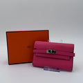 Hermès Kelly Short Wallet Rose Lipstick Epsom Leather Palladium Hardware