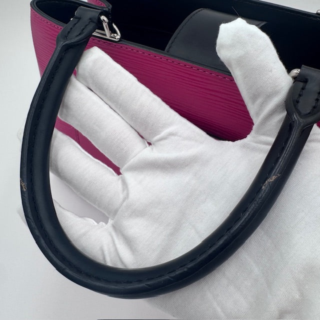 Louis Vuitton Kleber PM Epi Leather Tote Fuschia Pink