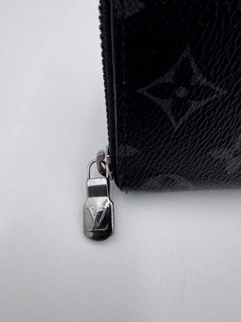 Louis Vuitton Monogram Eclipse Zippy Wallet – Black/Grey Canvas