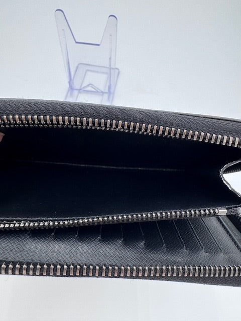 Louis Vuitton Monogram Eclipse Zippy Wallet – Black/Grey Canvas
